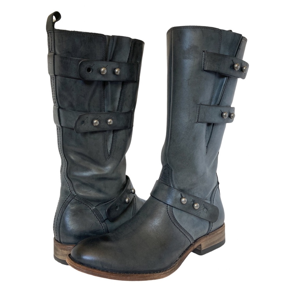 Spirit by Lucchese Leather Amelia Tall Western Moto Boot